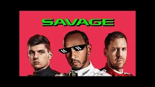 F1 DRIVERS BEING SAVAGE FOR 8 MINUTES STRAIGHT!!! I NEW SAVAGE VIDEOS COMPILATION