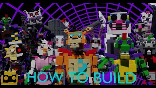 HOW TO BUILD ALL LEGO FNAF SECURITY BREACH CHARACTERS (10K subs special!)