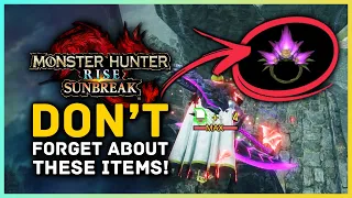 Monster Hunter Rise Sunbreak - Don't Forget About These Items You May Have Missed