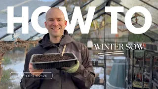 How to Winter Sow in an Unheated Greenhouse | Full Guide (no milk jugs) | Perennial Garden