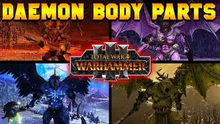 Chaos Daemon Prince Body Parts DETAILED for Total War: Warhammer 3