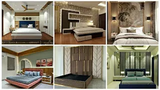 Top 35 Modern Bed back wall design/modern bedroom design ideas/Bed back wall interior design