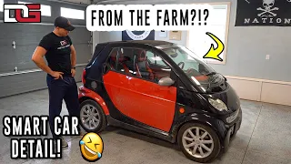 Cleaning a Farmer's DIRTY Smart Car! | The Detail Geek