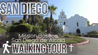 ✝ Mission Basilica San Diego de Alcala | CA's First Mission founded 1769 | Walking Tour [4K]