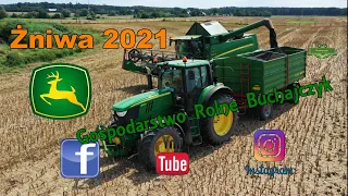 Zniwa 2021 w GR Buchajczyk🇵🇱🚜 Rzepak na 4t/ha?💥 😯Kombajn John Deere W650i/Green Star 600🔥🔥