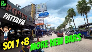 Pattaya Beach 9/Oct/22 Soi 7 + 8 More Bars reopening