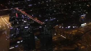 Вид со смотровой площадки Бурдж Халифа. Высота 452м., 124 этаж
