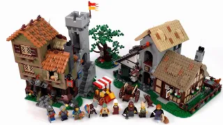 LEGO Icons Medieval Town Square 10332 review! Castle fans are living well today