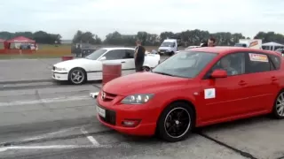 Mazda 3 MPS vs BMW M3  E36