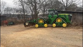 Ripping ground with new John Deere quad track