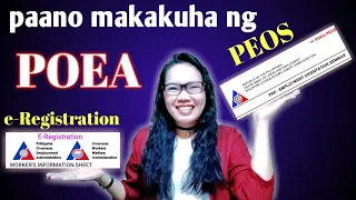 PAANO MAKAKUHA NG E-REGISTRATION AT PEOS CERTIFICATE ONLINE| STEP BY STEP