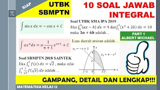 10 Soal dan Pembahasan Integral -Part 1