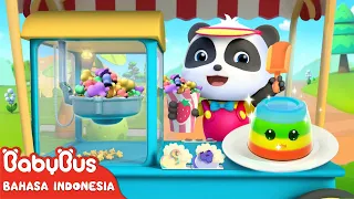 Jeli dan Popcorn yang Berwarna-warni 🍮🍿| Lagu Makanan Anak | Lagu Anak | BabyBus Bahasa Indonesia