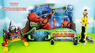 How to Train Your Dragon 3 Hidden World Toy Unboxing Snotlout & Hookfang with Lego Movie 2