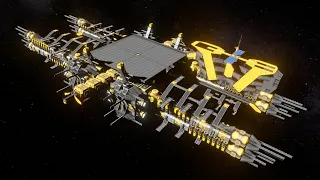 Efficient Industrial Barge / Design Process Tutorial & Overview / Space Engineers