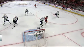 Connor Murphy Rips This One Home From The Wall To Get The Hawks On The Board