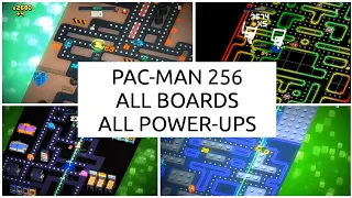 PAC-MAN 256 - ALL BOARDS & ALL POWER-UPS