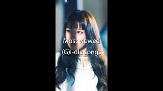 Most viewed (G)I-dle songs  #shorts