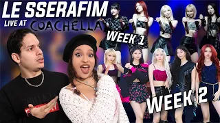 WEEK 2 | Waleska & Efra react to LE SSERAFIM's Performance at Coachella