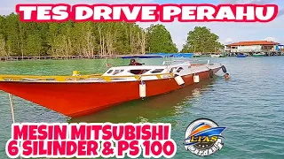 PERAHU KAYU POMPONG MESIN MOBIL# kapal mesin mobil