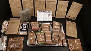 2016 24 Hour MRE Review Military Food Rations Taste Test Meal Ready to Eat