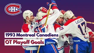 Montreal Canadiens Overtime Goals of the 1993 Stanley Cup Playoffs