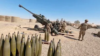 M777 155mm Howitzer Demonstration, Training and Firing Impact. M777 Howitzer Direct Fire How it Work
