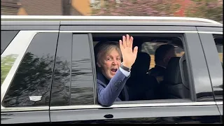 Paul McCartney arriving at Climate Pledge Arena - Seattle 5/3/22