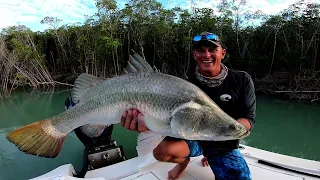 Vertical Jigging for Barramundi, Tight Country no drag!!