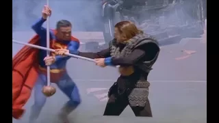 Superman fighting Lord Nor
