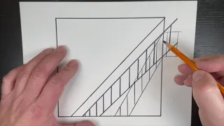 Simple 3D Ladder with shadows - How to draw easy 3D art