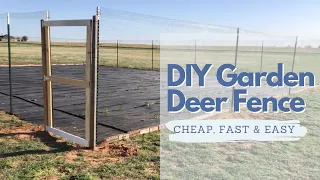 DIY Deer Proof Garden Fence | Cheap, Fast, & Easy