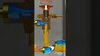 Expansion Valve inside working Diagram And Cooling principal||Thermostatic Expansion Valve #hvac