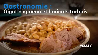 Gastronomie : gigot d'agneau et haricots tarbais