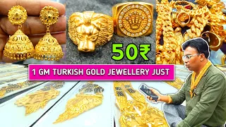 MALAD Market Micro GOLD Plated Jewellery Wholesale market in mumbai | 1.5 Gram Gold Jewellery