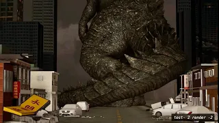 Godzilla 2014 test animation breakdown