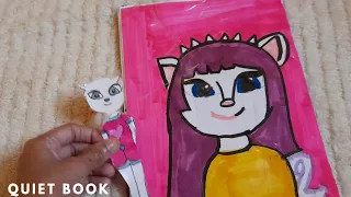 How to make my talking angela quiet book| Crafty riona