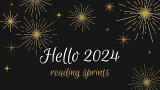 HELLO 2024 || New Year's Day Reading Sprints