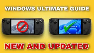 Steam Deck Windows NEW Ultimate Guide | MUST SEE Windows 10 and 11