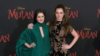 Laura Marano, Vanessa Marano "Mulan" World Premiere Red Carpet Fashion