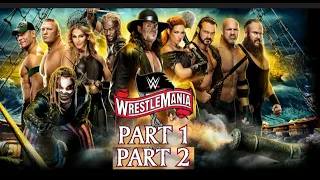 WWE WRESTLEMANIA 36 HIGHLIGHTS||PART 1 AND 2||CARIM REIGNS