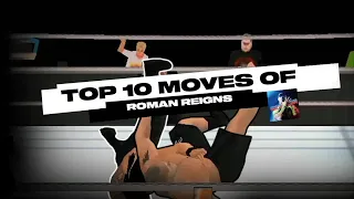 Top 10 Moves of the "Tribal Chief" Roman Reigns in SVR 11 (MODDED) #wwe #wwe2k #wwe2k23