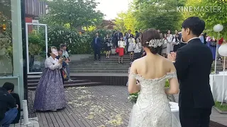 결혼식 신부부모님 깜짝폭소공연