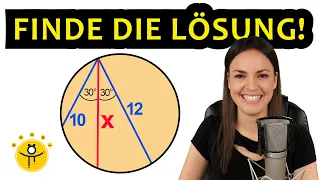 Schwieriges Mathe RÄTSEL – Wie lang ist die Sehne im Kreis?