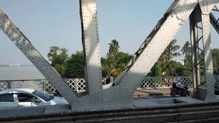 Bally Bridge and Dakshineswar Temple from train 🚆🚆