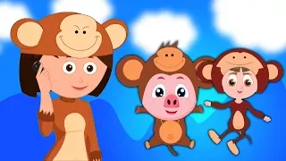 пять маленькая обезьянка | детский стишок | Song For Toddlers | Preschool Rhyme | Five Little Monkey