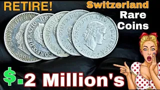 Top 5 most valuable Switzerland 10 Rappen 20 Rappen coins worth a lot of money! Coins worth money!