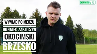 Sebastian Klimczyk po meczu Dunajec Zakliczyn - Okocimski Brzesko 28.04.24