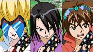 Shun vs Dan vs Masquerade - Bakugan (Episode 13)