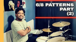 6/8 Drum Patterns ( LESSON 2 ) By Tarun Donny